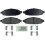 Bosch BOSCH BE997H Blue Ceramic Disc Brake Pad Set With Hardware - Compatible With Select Chrysler Pacifica; FRONT 1