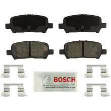 BOSCH BE999H Blue Ceramic skivbromsbelggset med hrdvara - kompatibel med Select Buick Allure LaCrosse; Chevrolet Impala Impala Limited; Pontiac