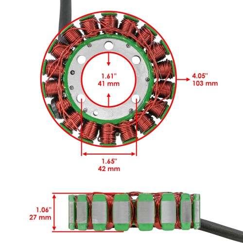 Estator e junta Caltric compatvel com Suzuki Vs800Gl Vs-800Gl Intruder 800 Gl 1996-2004 1