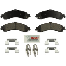 BOSCH BE834H Modr sada keramickch kotoucovch brzdovch desticek s hardwarem - kompatibiln s vybranmi Cadillac Escalade; Chevrolet Avalanche Silv