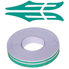 12 mm 1,3 cm Nadelstreifen-Nadelstreifen-Nadelstreifen-Aufkleber, Vinyl-Klebeband-Aufkleber fr Autos (grn), mit PME-Aufkleber