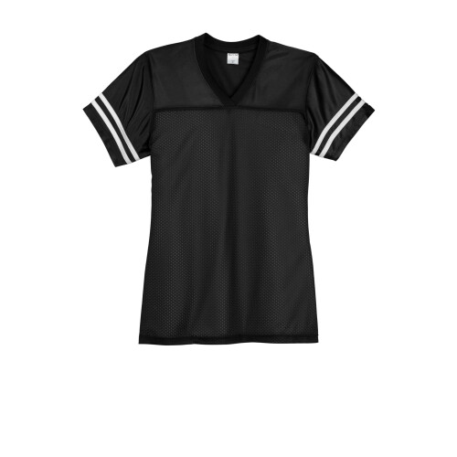 SPORT-TEK Dmsk PosiCharge Replika Jersey LST307 Cern/Bl velk 1