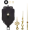 2 Set DIY Clock Movement Kit Replacement Parts H 4