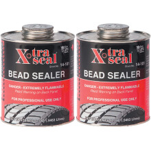 2 botes suprieures X-tra Seal Scellant de talon de pneu noir avec brosse 32 oz (0,9463 litres) 1 quart