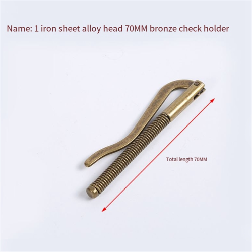 Spring Money Clip, Strip Ultra-Thin Wallet Wallet, Bronze 2