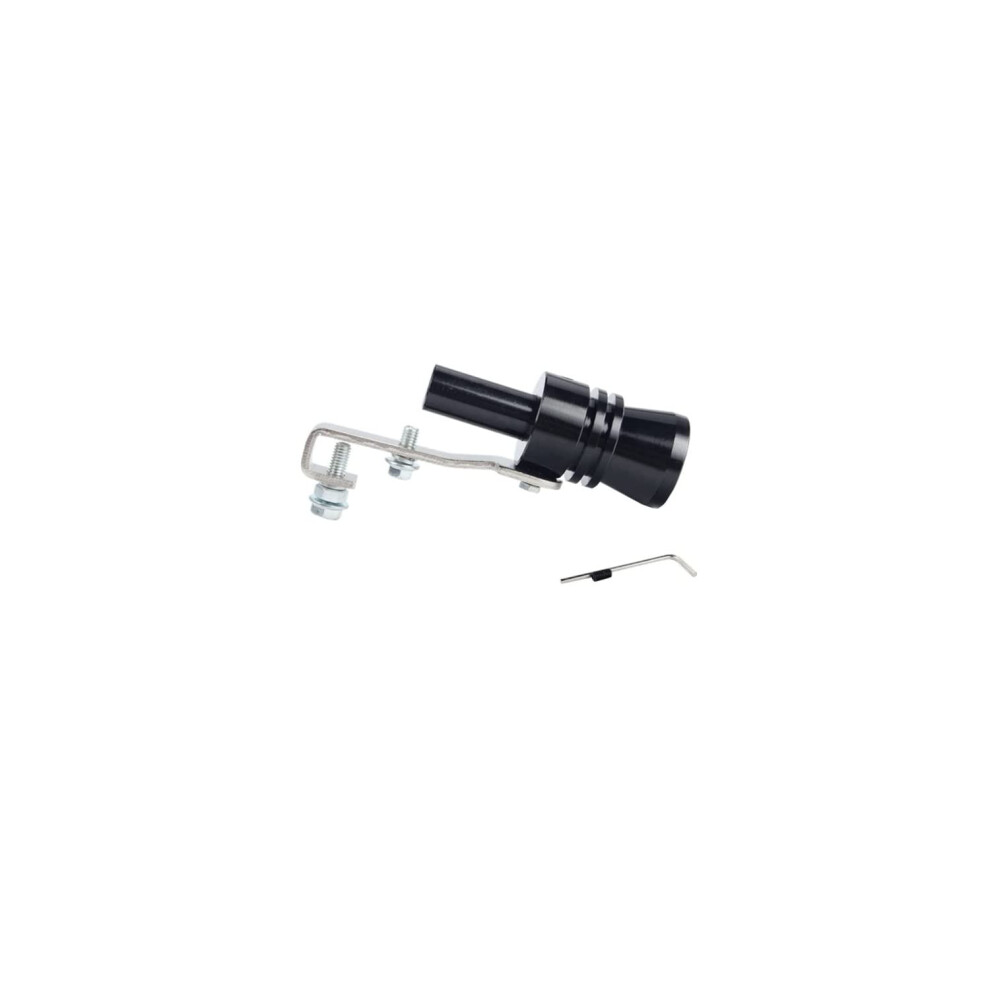 Dewhel Universal Aluminum Turbo Sound Exhaust Muffler Pipe Whistle Car Blow Off Valve Bov Tip Simulator Whistler Xlblack 700855063082