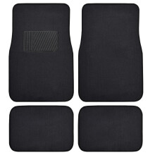 BDK Classic Gulvm?tter til bil og bil - Universal Fit -For & bag med h?lpude (sort) - 45142