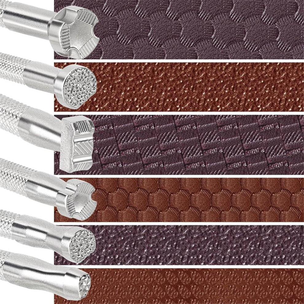 6Pc Leather Stamp,Alloy Steel Leather Carving Stamping Punching Tools 4854137561325