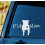 Bluegrass stickers Pit Bull Pit moeder Pitbull hond sticker sticker (wit 7,5"") 2