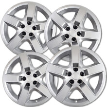 Coprimozzi da 17 pollici (5 alette) compatibili con Chevrolet Malibu 2008-2012 e Pontiac G6 2008-2010 - Set di 4 copricerchi coprimozzo per ruote