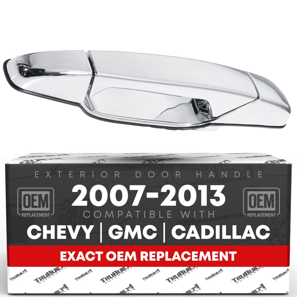 Exterior Rear Driver Door Handle - Compatible With 2007-2013 Chevrolet Avalanche 07-14 Silverado 1500 2500 3500 Suburban Tahoe; 07-14 Gmc Sierra 730656350524