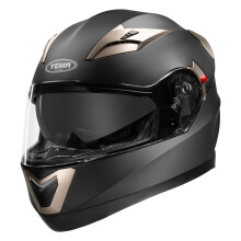 Integraalhelm DOT goedgekeurd - YEMA Helm YM-829 Motor Bromfiets Straatfiets Racing Casco Moto Helm met Zonneklep voor Volwassen Jeugd Mannen en Vrou
