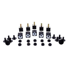 United Pacific 21039B Lot de 10 vis de calandre noires pour Volvo VNL 2003-2017 10 jeux complets de matriel de montage Lot de 10 vis de caland