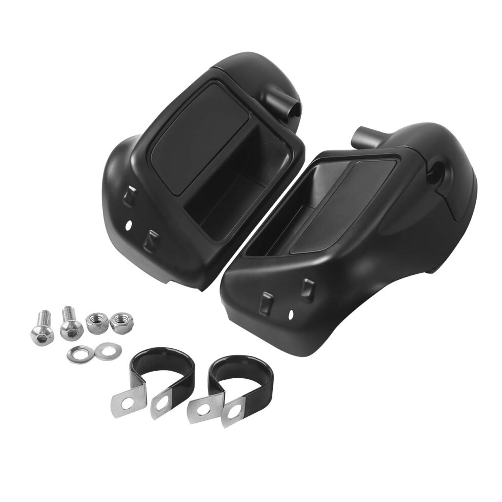 XFMT Motorcycles Matte Black Lower Vented Leg Fairing WGlove Box For Harley aircooled Touring Road King Street Glide Road Glide Electra Glide 201
