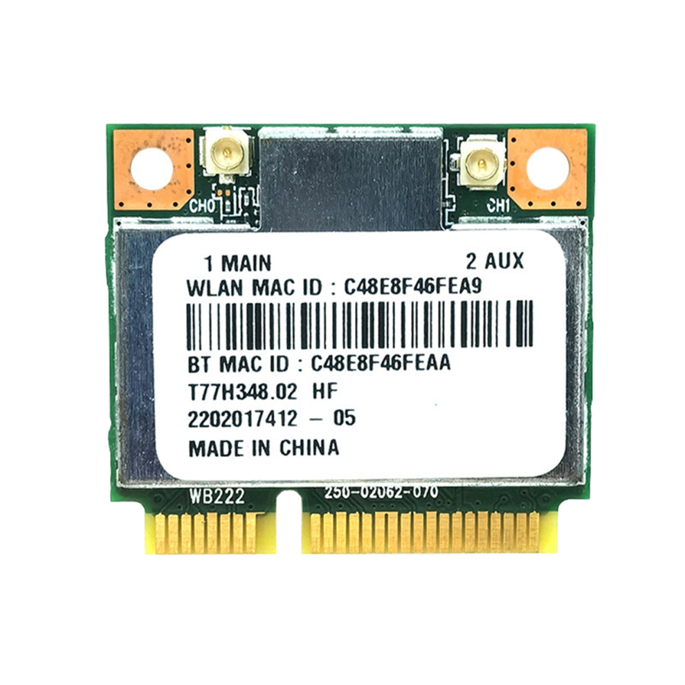 Ar5b22 Ar9462 Wifi Card 300Mbps 2.4G/5G Mini Pcl-E Wifi Adapte 4853609525483