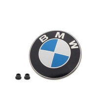 BMW Hood Emblem Logo Badge Rundel 82mm gte OE 51148132375 + Grommets 51141807495