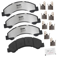 Bendix Fleet Metlok MKD825FM Halvmetalliska frmre bromsbelgg fr Chevrolet LCF 3500 3500HD 4500 4500HD 4500XD 5500HD 5500XD 6500XD W3500 Tiltma