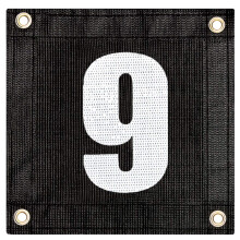 Court Numbers for Tennis or Pickleball Numbers 124 Hang on Fence or Net