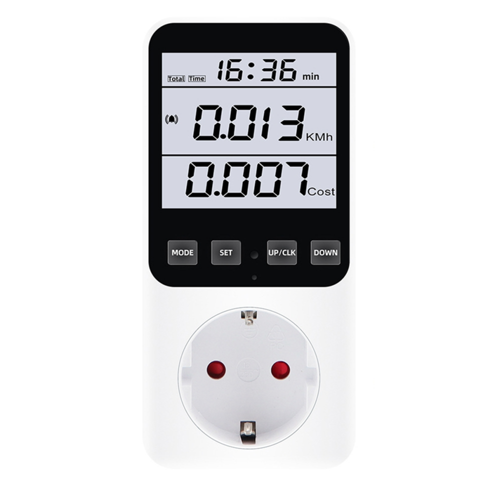 Eu Plug,Digital Energy Meter Wattmeter Ac230v Electricity Analyzer 4853252331240