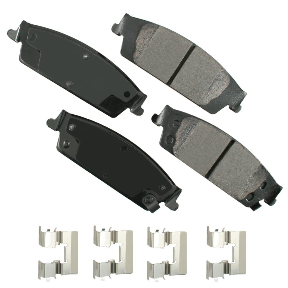 Akebono ACT1707 Ultra Premium Brake Pad Set 1 Pack grey