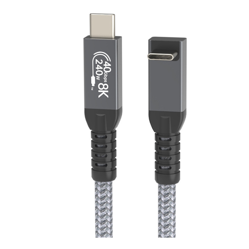 Usb 4 Cable 90 Stereoscopic Elbow 40Gbps Usb4 Type C Data Cable 1M 4852154323889