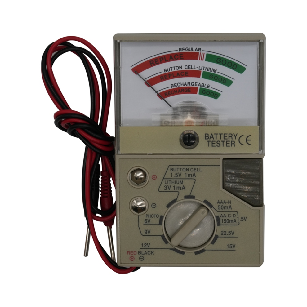 Battery Tester With Meter Electric Voltage Tester 4852154335639