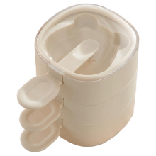 Mehrschichtige Eiscremeform aus Silikon, stapelbar, weiß