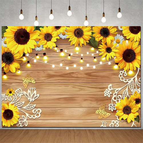 Sunflower Backdrop Photography Cloth 210x150cm 2