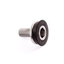Crank Bolt M8 Stainless Steel for Square Axle Bottom Bracket Inner Bearing Compatible with Shimano and SRAM