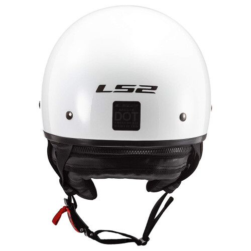 LS2 hjelme Bagger motorcykel halvhjelm (glans hvid - medium) 2