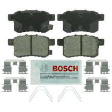 BOSCH BE1451H Blue Ceramic skivbromsbelggset med hrdvara - kompatibel med Select Acura TSX; Honda Accord; BAK