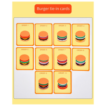 Simulation Holz Pretend Hamburger Pädagogisches Essen Schneiden und Montieren