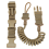 Sicherheitsseil, elastisches Schlüsselanhänger-Lanyard, Khaki 1