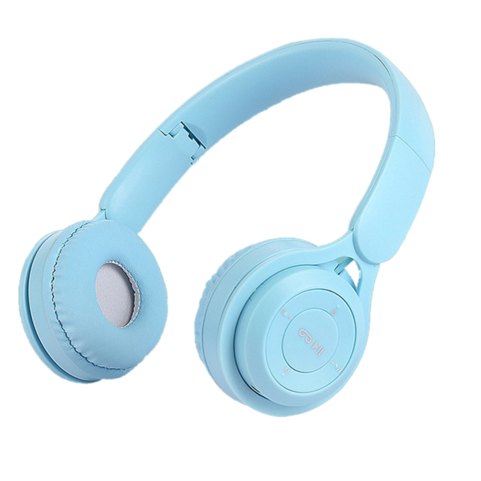 Wireless Tooth Headset Portable Foldable Children Headset Blue 4851612550034