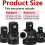 Impact socket reducer and adapter set, steel impact adapter set, B 8
