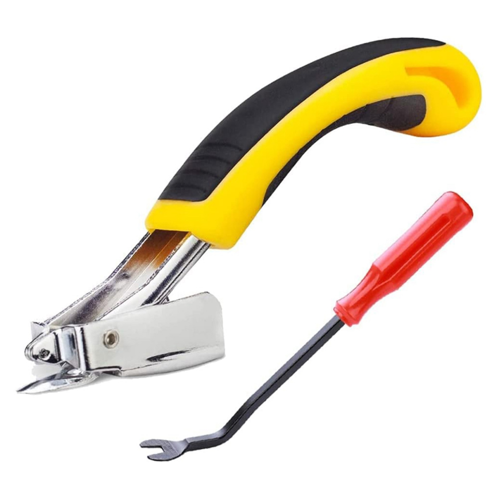 Staple Remover,Upholstery And Construction Staple Puller Yellow+Red 4851612520860