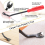 3Pcs Staple Remover, with Handle, Tack-Puller Tool Nail Puller A 5