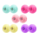 10 Stück Rollschuh-Pompons mit Glöckchen, 7,9 cm (5 Farben) 1