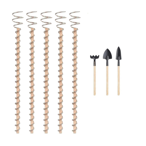 Gartenpfähle Gartenantenne Kupferstäbe Kupferdraht 43CM