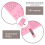 Guide Quilling Board Quilling Knitting Board Paper Grid Guide Pink 5