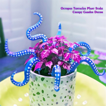 7PCS Sea Octopus Tentakel Pflanzenstecker Gartenstecker C