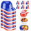 Baseball-Helm-Eiscreme-Snackschale 8 oz Mini-Baseballkappenschalen 2