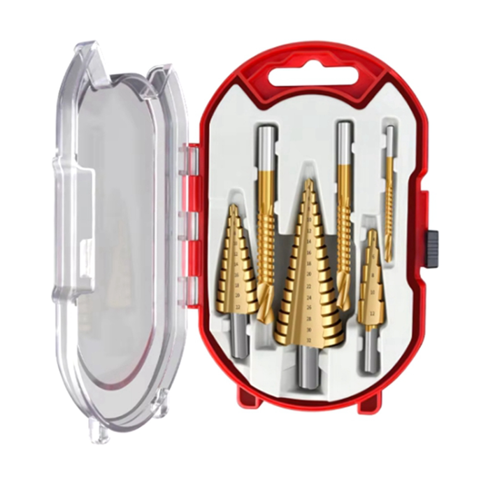 6 Piece Set Titanium Coated Pagoda Drill Sawtooth Drill 4854137559100