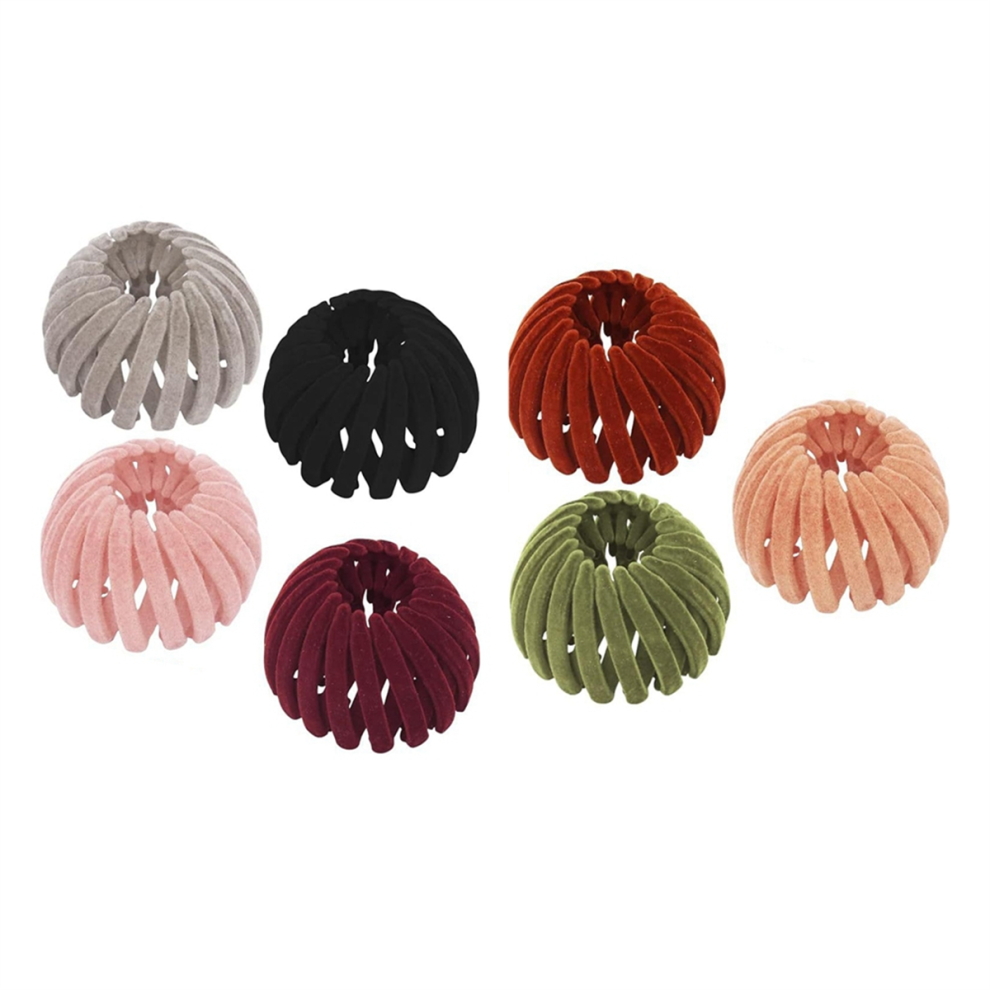 Bird Nest Magic Hair Clip - Expandable Hair Bun Maker Flocking