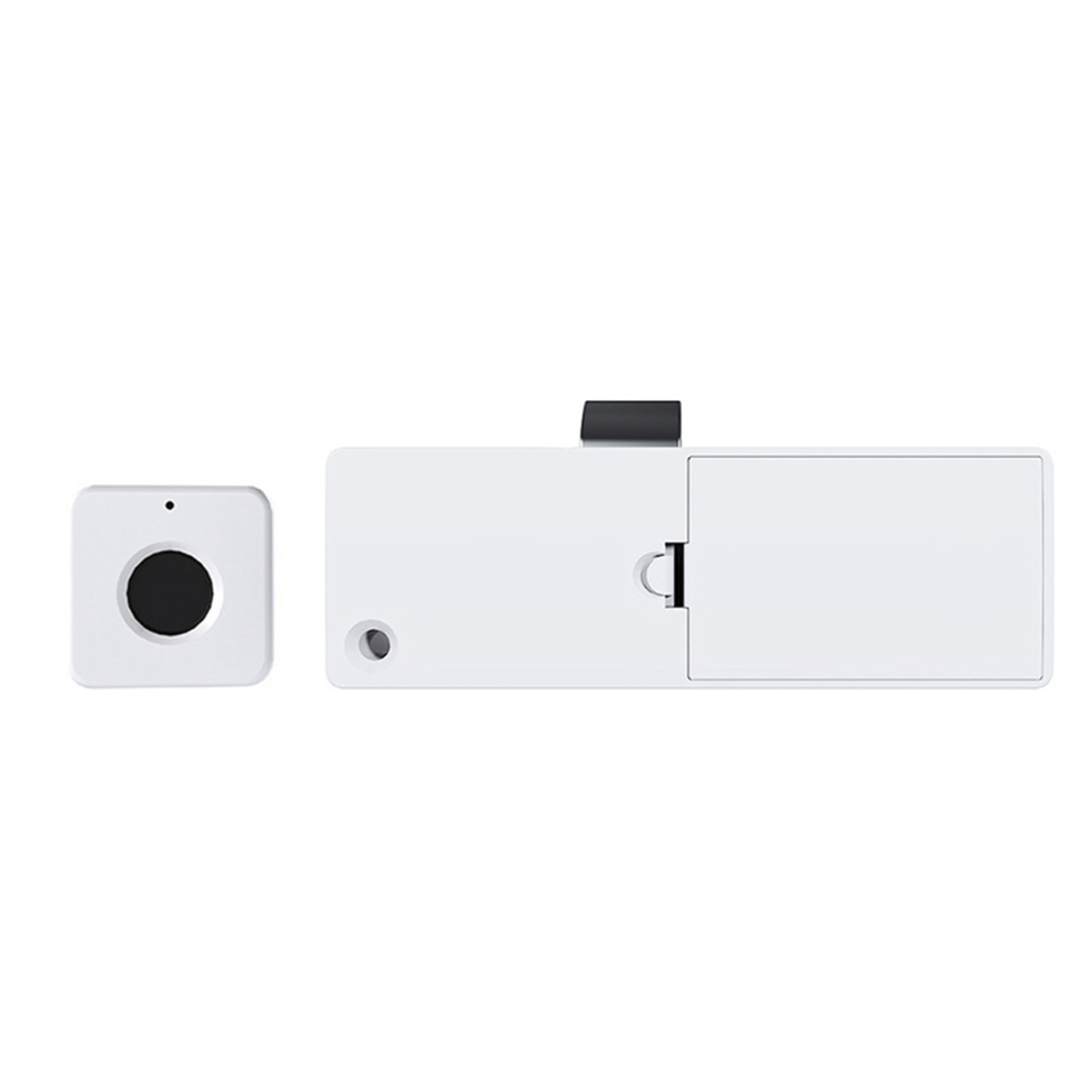 Biometric Fingerprint Lock White Anti-Theft Smart Drawerlock 4852154368620