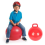 Kinder PVC Spielzeug Griff Jump Ball Elastischer Ball 6