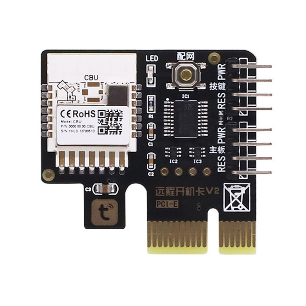 Tuya Computer Power Reset Switch PCIE Card Computer Remote Boot Card-image-OPC-PJY9P6N-NEW