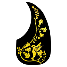 Wassertropfen-Typ Laser Gitarren-Schlagbrett Anti-Scratch-Board B