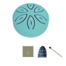 Orff Instruments Crafts Mini Hollow Drum 3 Inch 6 Tone Lake Blue