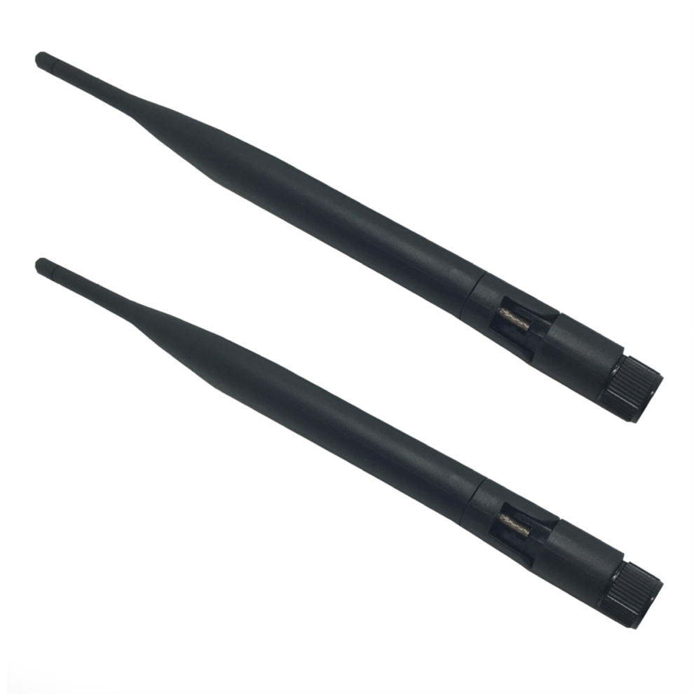 2.4G Wifi Antenna 5Dbi Sma Folding Antenna 2400Mhz-2500Mhz 2Pcs Black 4853609533198